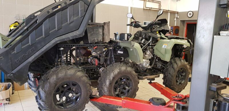 Servis šestikolky can-am Outlander